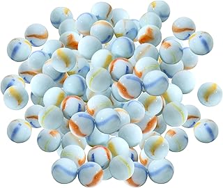 ARSUK Cat'S Eye Color Glass Marble Runs, Viene en una Bolsa, Protección contra Daños, Juguetes Deportivos (70-80 Piezas, 455 g Aprox.)