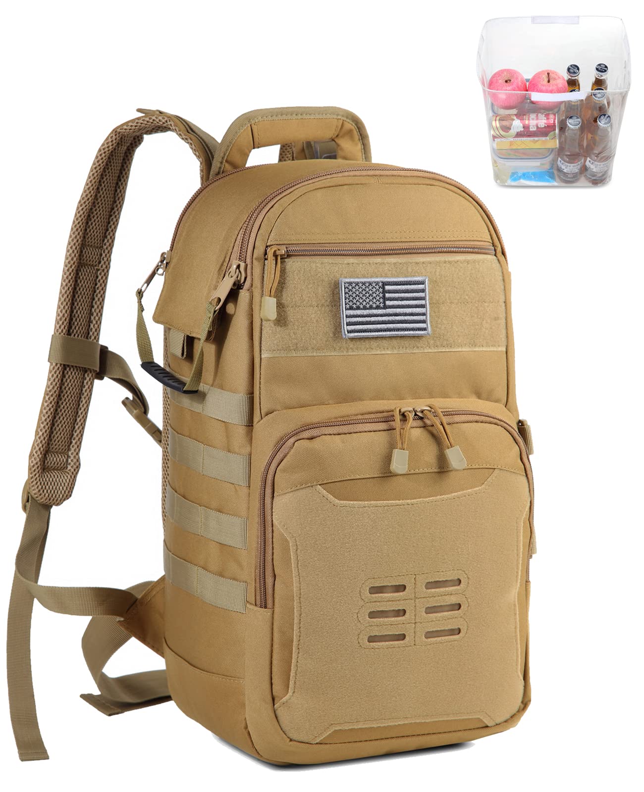 DBTAC Tactical Lunch Backpack, Large Lunch Cooler for Men Women | Backpack Coolers insulated for Work Picnic Travel