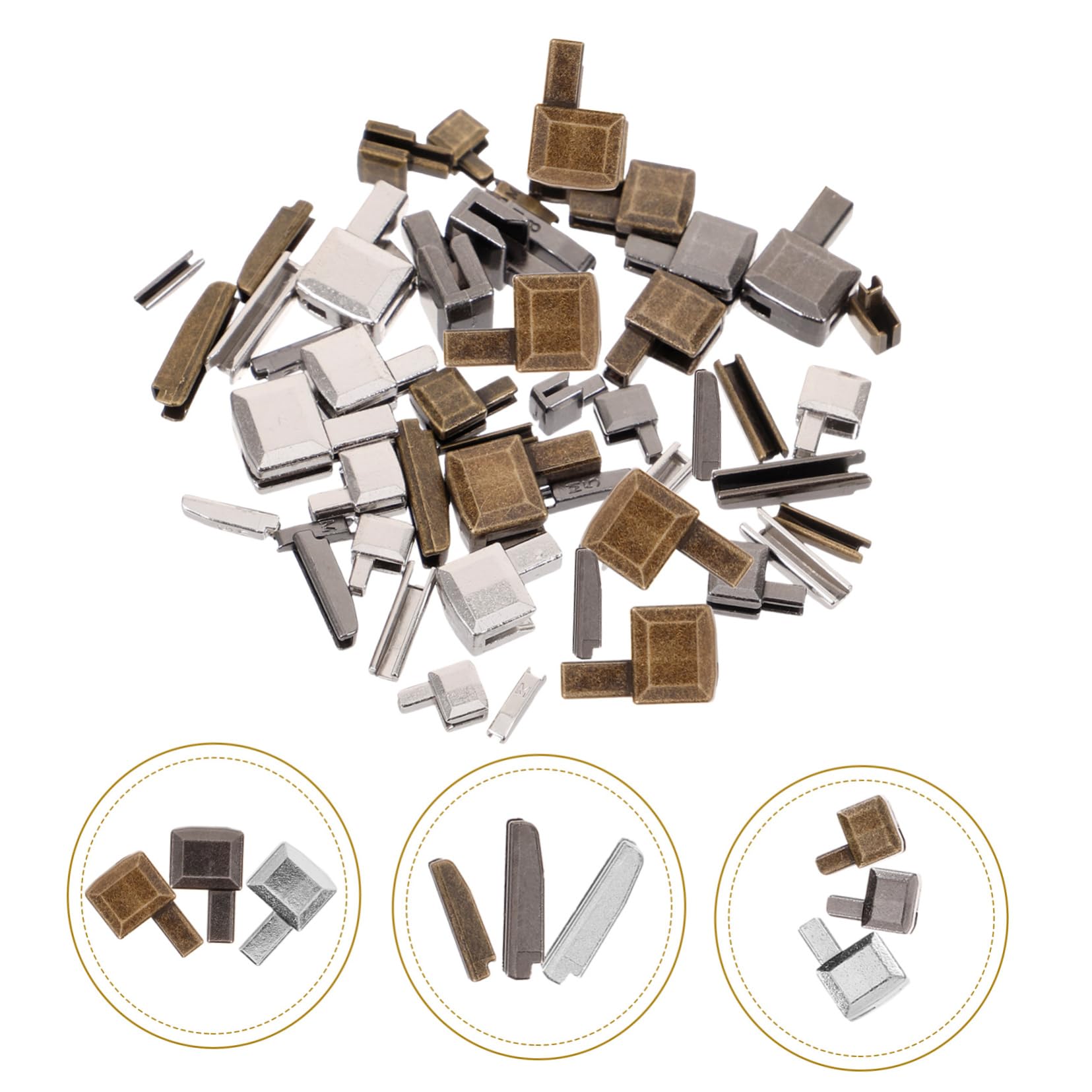 5juegos Kit De Reparación De Cremalleras De Detalles Accesorios Para Reparar Ropa Para Manualidades y Soluciones De Bricolaje