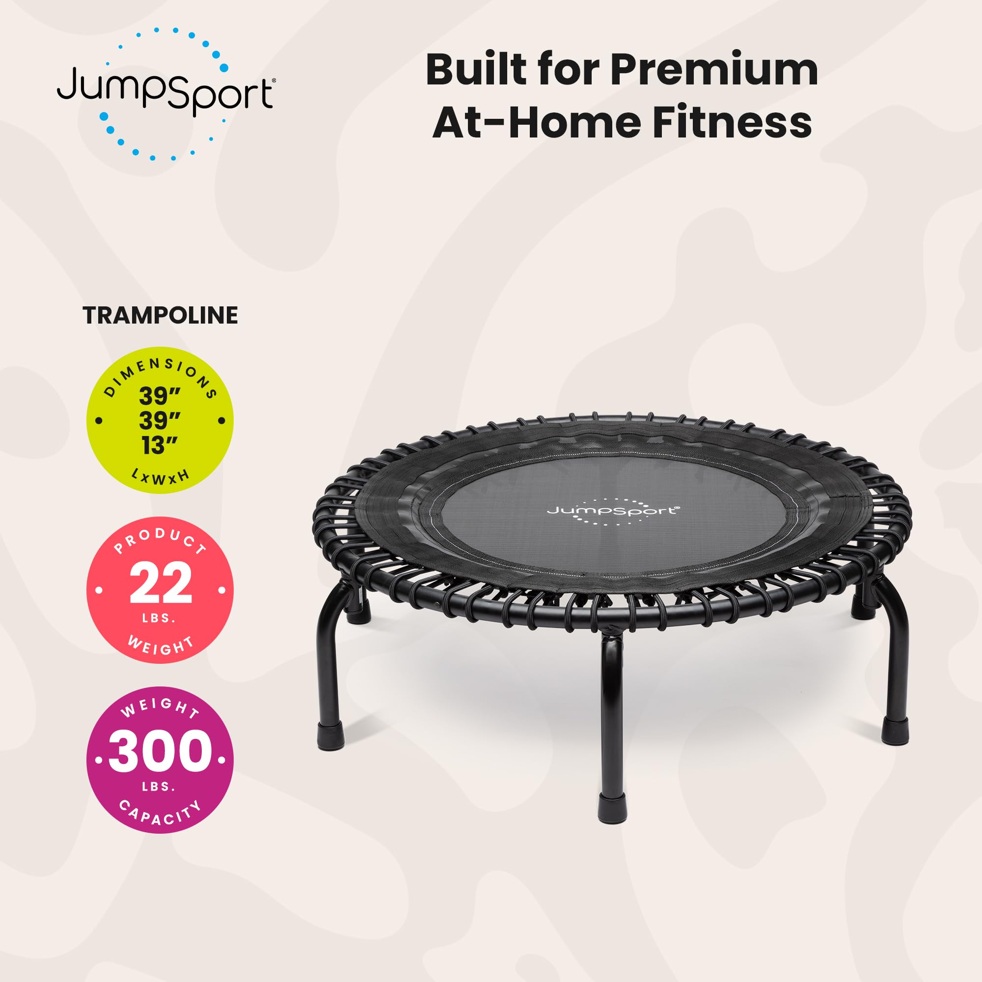 Amazon | JumpSport 39インチ プレミアムフィットネストランポリン