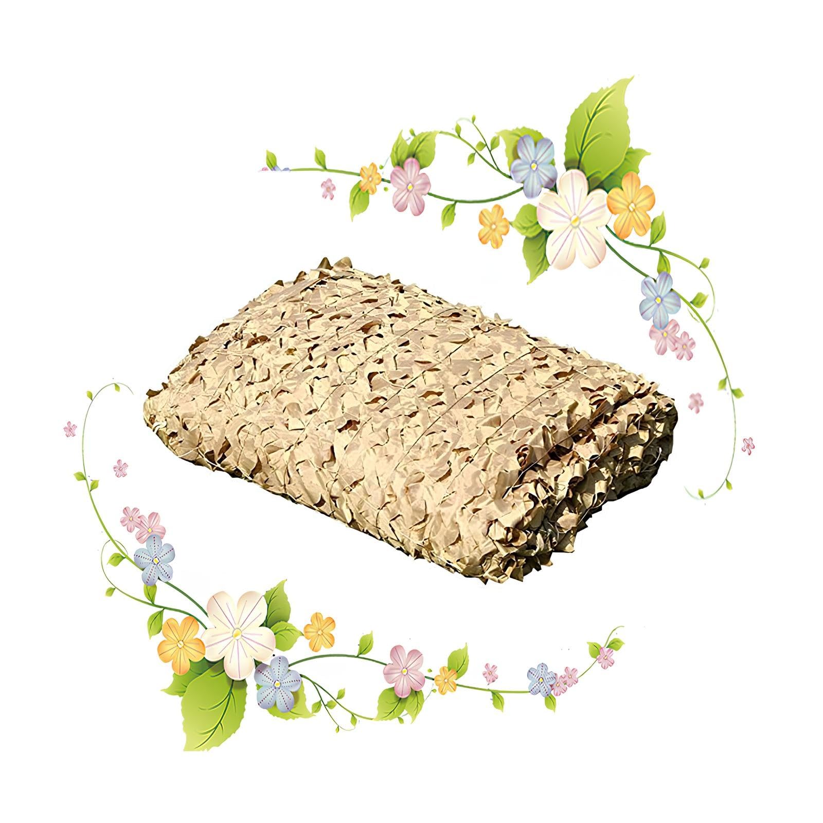 Malla De Camuflaje Sombra 3x4.0m - Red De Camuflaje Decorativa Shading Net Ligera Fácil De Transportar Caza Y La Observación De Aves(6 * 9.0m)