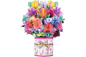 Magic Ants Popup Cards for Mother's Day: 3D Pop Up Flower Bouquet Greeting Card