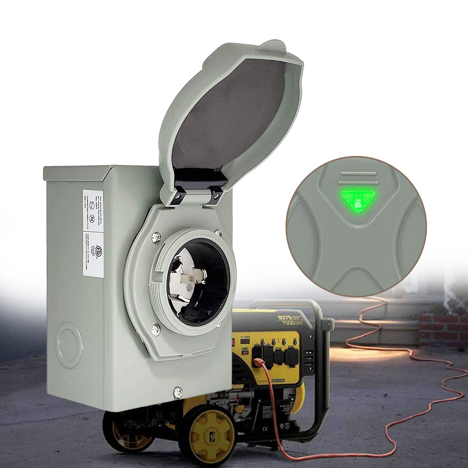 Buy 50 Amp Generator Power Inlet Box, NEMA SS250P Power Inlet Box 125/