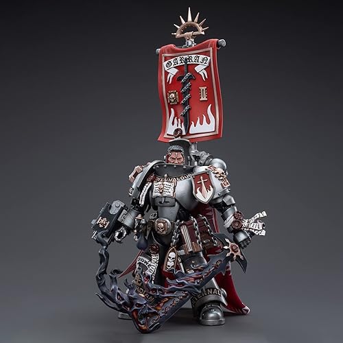 Miniatura 1 de Pipigirl JoyToy 40K Space Marine Genuine License 118 Figura de acción, Space Marines White Consuls Capitán Messinius, modelos de 4.88 pulgadas de