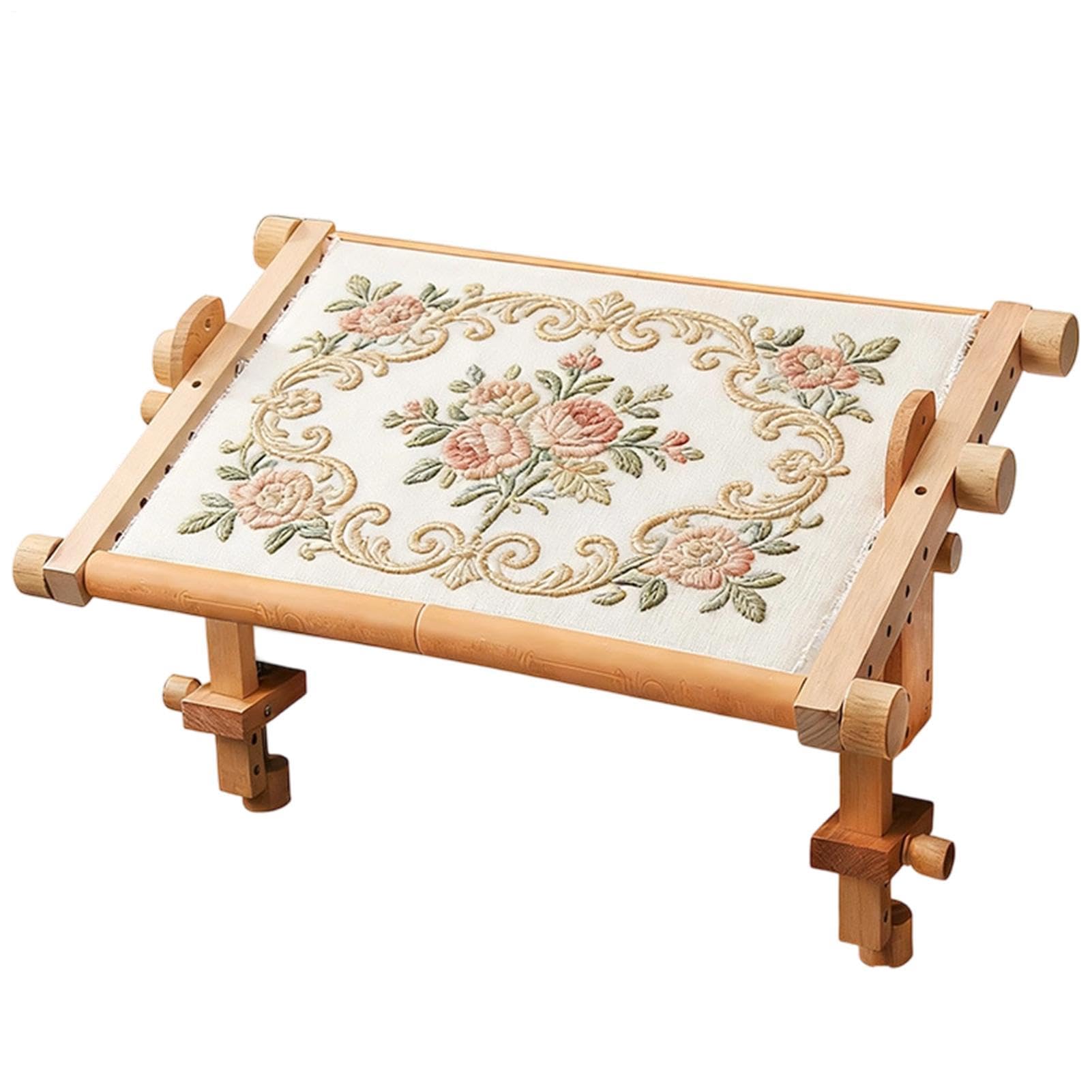 Soporte Bastidor Bordado Accesorio Ahorrador de Espacio para Costura y | Soporte De Madera Para Acolchado A Mano Para Esposa Abuela Principiante Experto En Hogar Y Interior