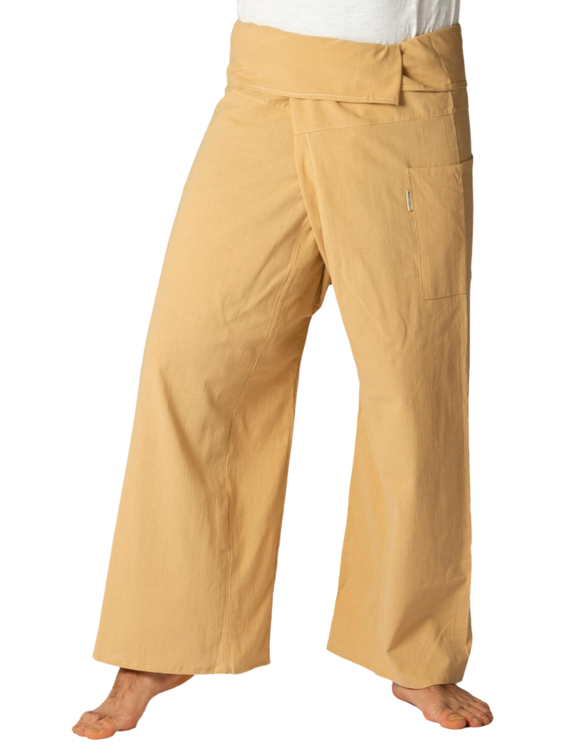 PANASIAM Fisherman Pants Unicolor, Beige, L