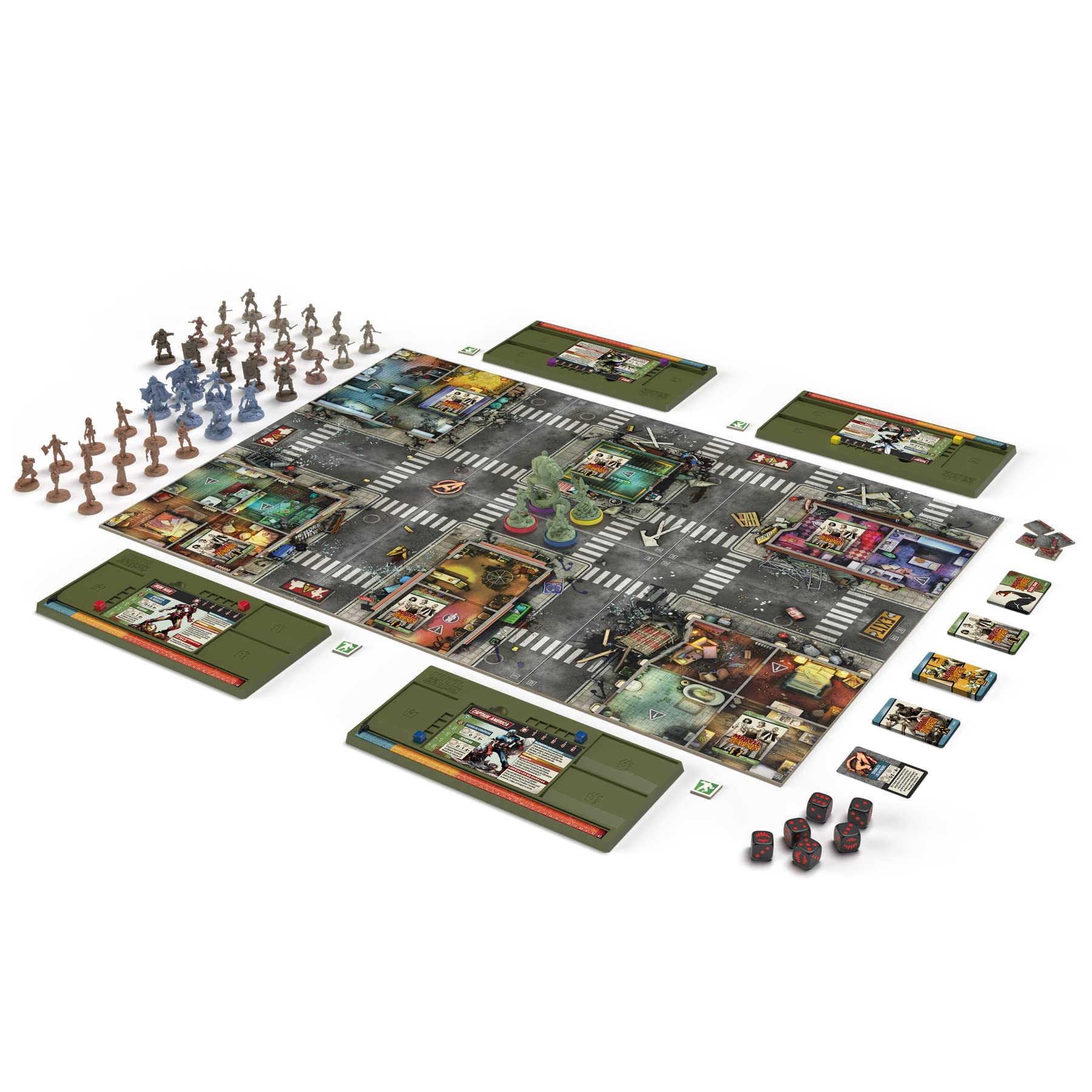 CMON | Marvel Zombies | Sii un Eroe Zombificato nell'Apocalisse Zombie | Gioco di Strategia Cooperativa| Da 14 Anni | Da 1 a 6 Giocatori | 60 Minuti per Partita- versione spagnola