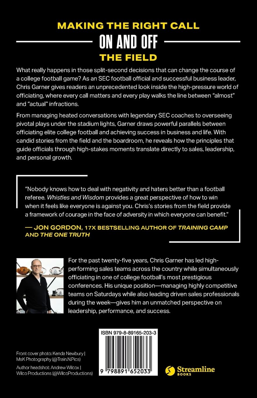 Whistles and Wisdom: Lessons on Life and Leadership from an SEC Football Official