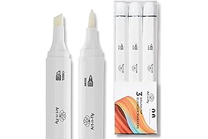 Art-n-Fly Alcohol Colorless Blender Markers - Dual Tip Alcohol Colorless Blender Marker Pen Set