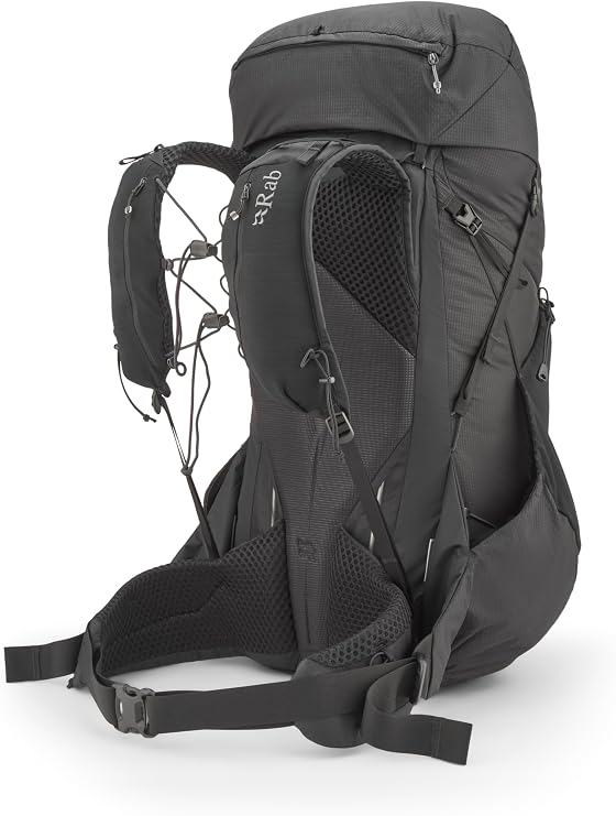 Rab Muon Hiking Pack - Black - 50L(Back - M)