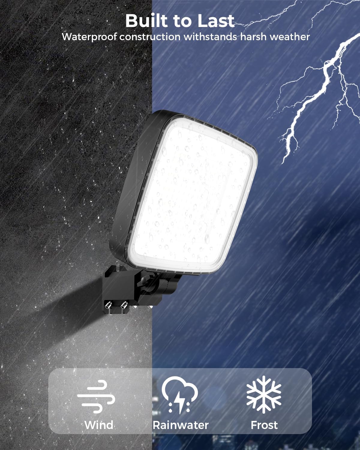 LED Parking Lot Light 2Pack, 150W 21000LM Dusk to Dawn Outdoor Lighting Adjustable Outdoor Light Poles IP66 Waterproof Commercial Street for Yard, Barn, Driveway, Sport, Highway