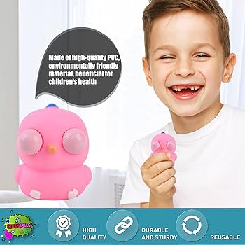 Amazon | LUNAMY 目玉が飛び出すスクイーズおもちゃ,面白い飛び出す目