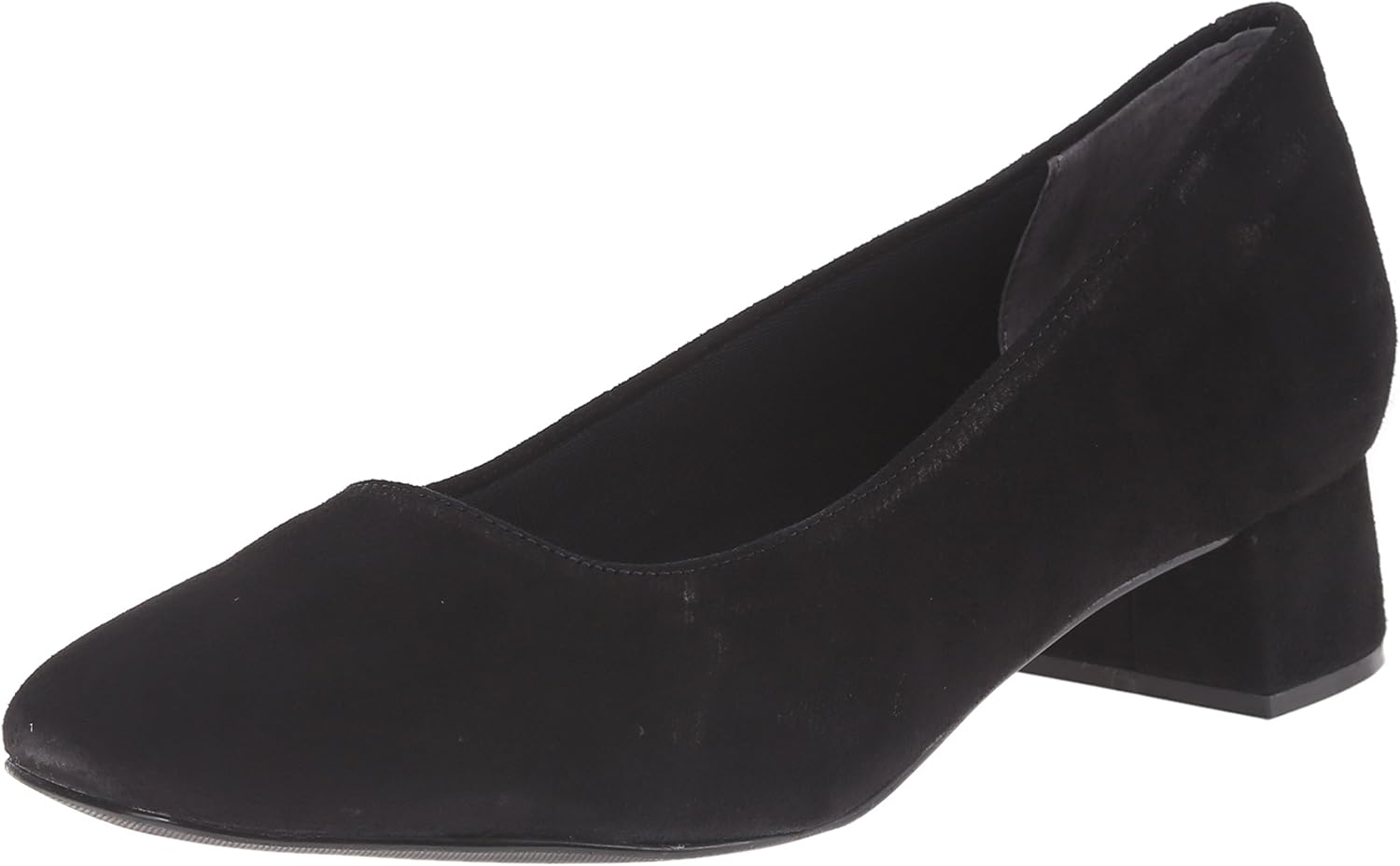 Trotters Women's LOLA Pump, Black Suede, 10.5 S US