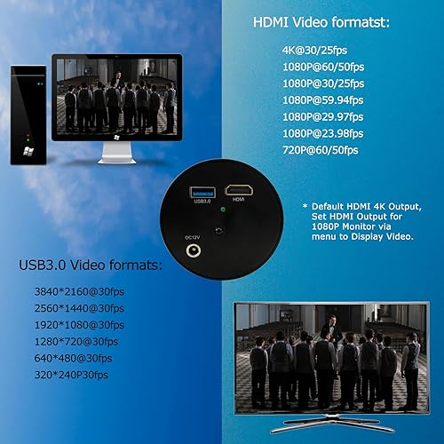 Miniatura 10 de SDTNOVA SV10X Cámara profesional de transmisión de video en vivo Full HD 1080P 60fps USB3.0 HDMI 10X Zoom óptico por control remoto Cámara de