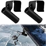 GlikCeil 2 Pcs Sled Rod Holder Outdoor Fishing Rod Holder Compatible Storage Rack Sled Buckets Ice Fishing Pole Rack Gear Adjustable Bucket Accessories for Ice House Dock Riverbank Lakeside