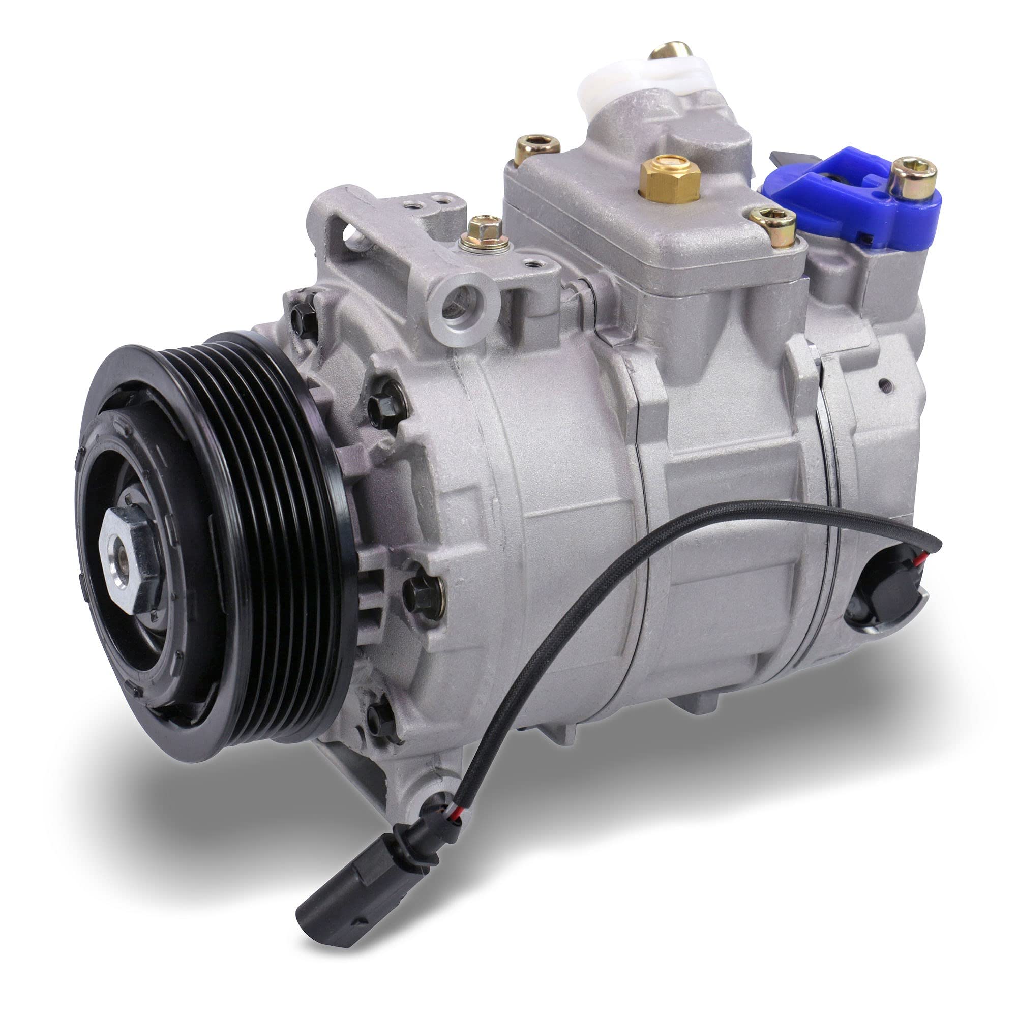 BESTPRICE Kompressor Klimaanlage für DENSO 7SEU17C, Kompatibel mit VW AMAROK (2HA, 2HB, S1B, S6B, S7A, S7B), TRANSPORTER T5 Bus (7HB, 7HJ, 7EB, 7EJ), TRANSPORTER T5 Kasten (7HA, 7HH, 7EA, 7EH)