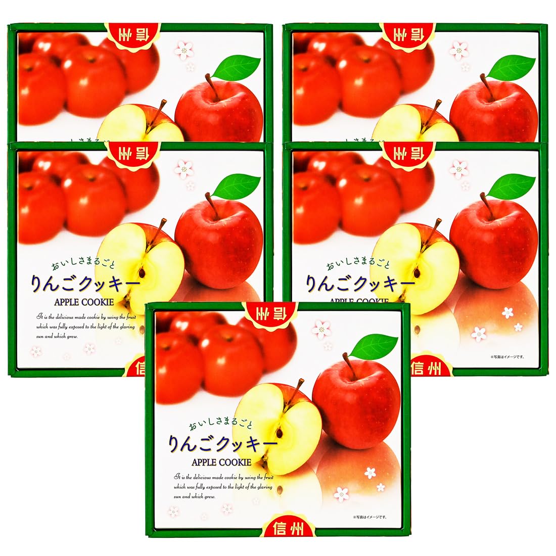 【りんご♡】タグ付き　チェック　　Mサイズ Amazon.co.jp: おいしさまるごと 信州りんごクッキー 30枚入 APPLE