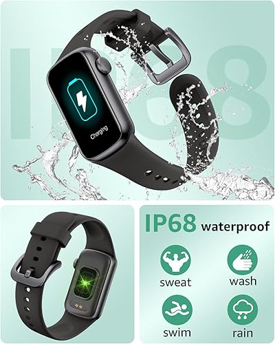 Miniatura 6 de IMFRCHCS Monitor de actividad física, reloj inteligente con pantalla táctil de 1.47 pulgadas, más de 137 modos deportivos con monitor de sueño de