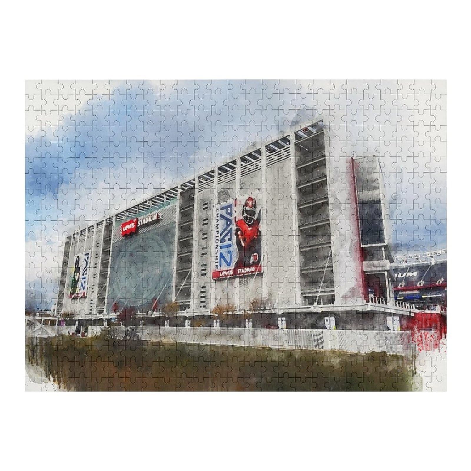 Jigsaw Puzzles 1000pcs(52x38cm) for Adults Levis Stadium Jigsaw Puzzle Brain Teaser Game Hand Speed Race Stress Reduction Gifts 1000pcs(52x38cm) — image 1