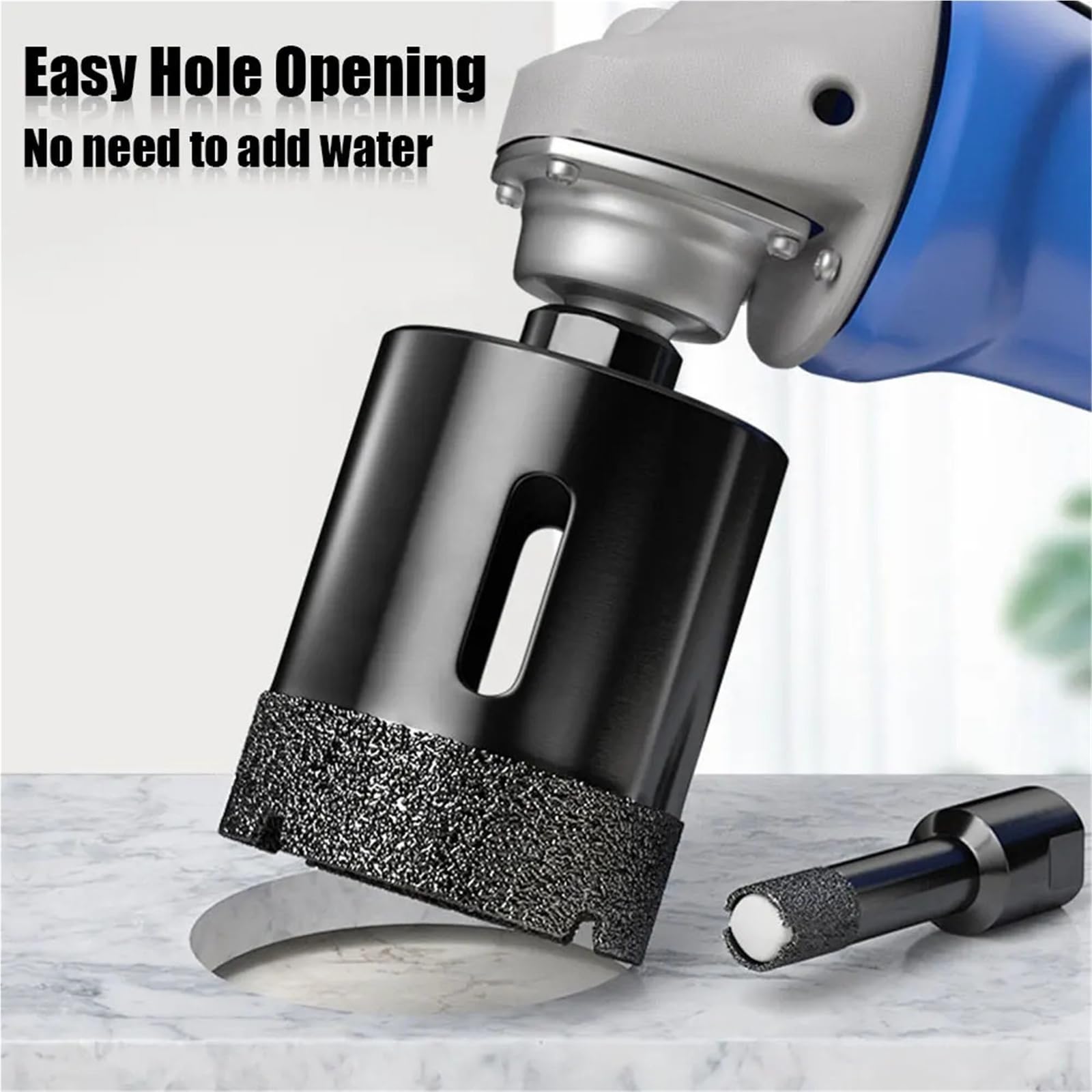 1Pc M10 6-100mm Punta Da Trapano A Secco Con Nucleo Brasato Diamantato For Piastrelle In Gres Porcellanato, Marmo, Vetro, Granito, Saw A Tazza Da Taglio(80mm)