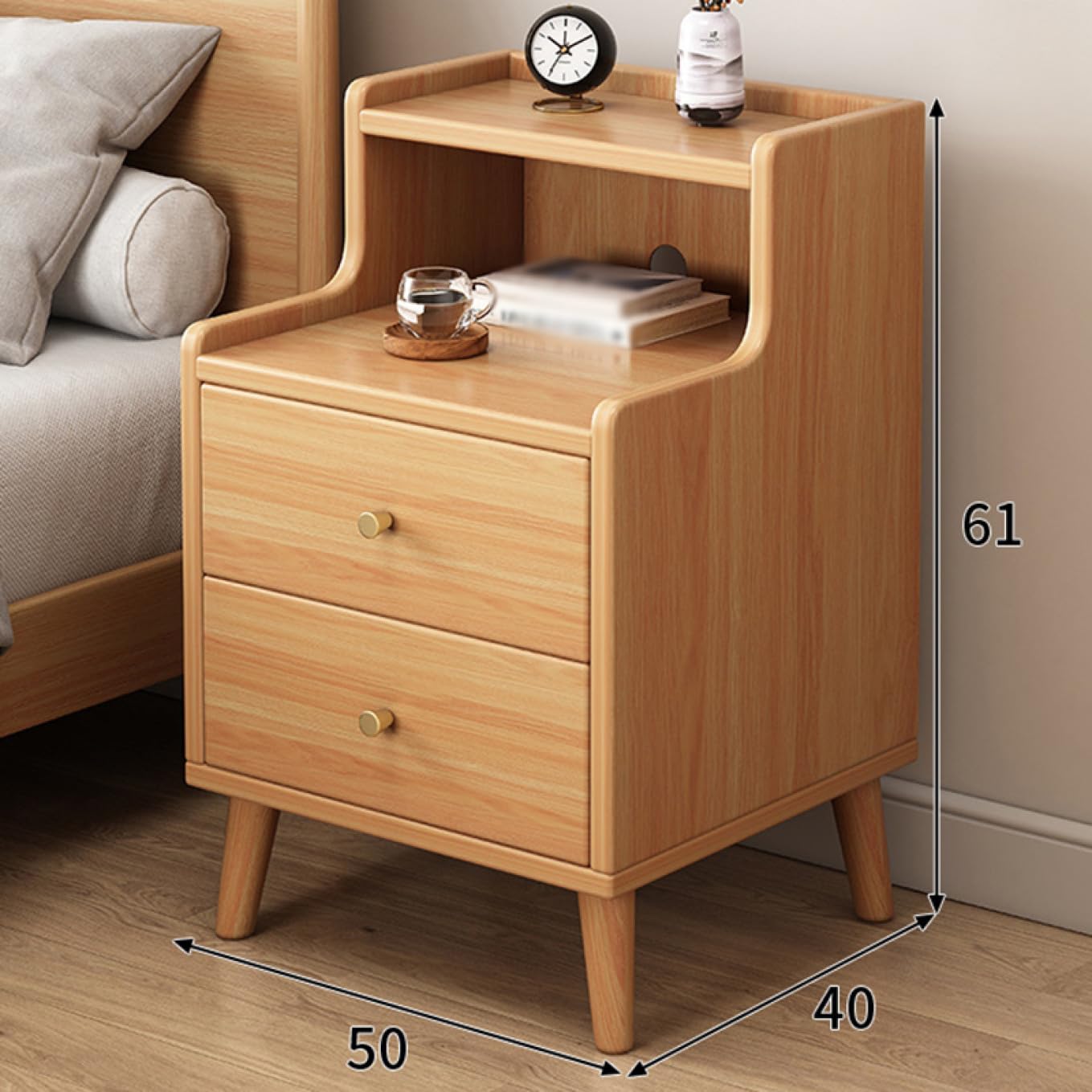Amazon.co.jp: [dhiuebc] サイドテーブル ナイトテーブル 収納