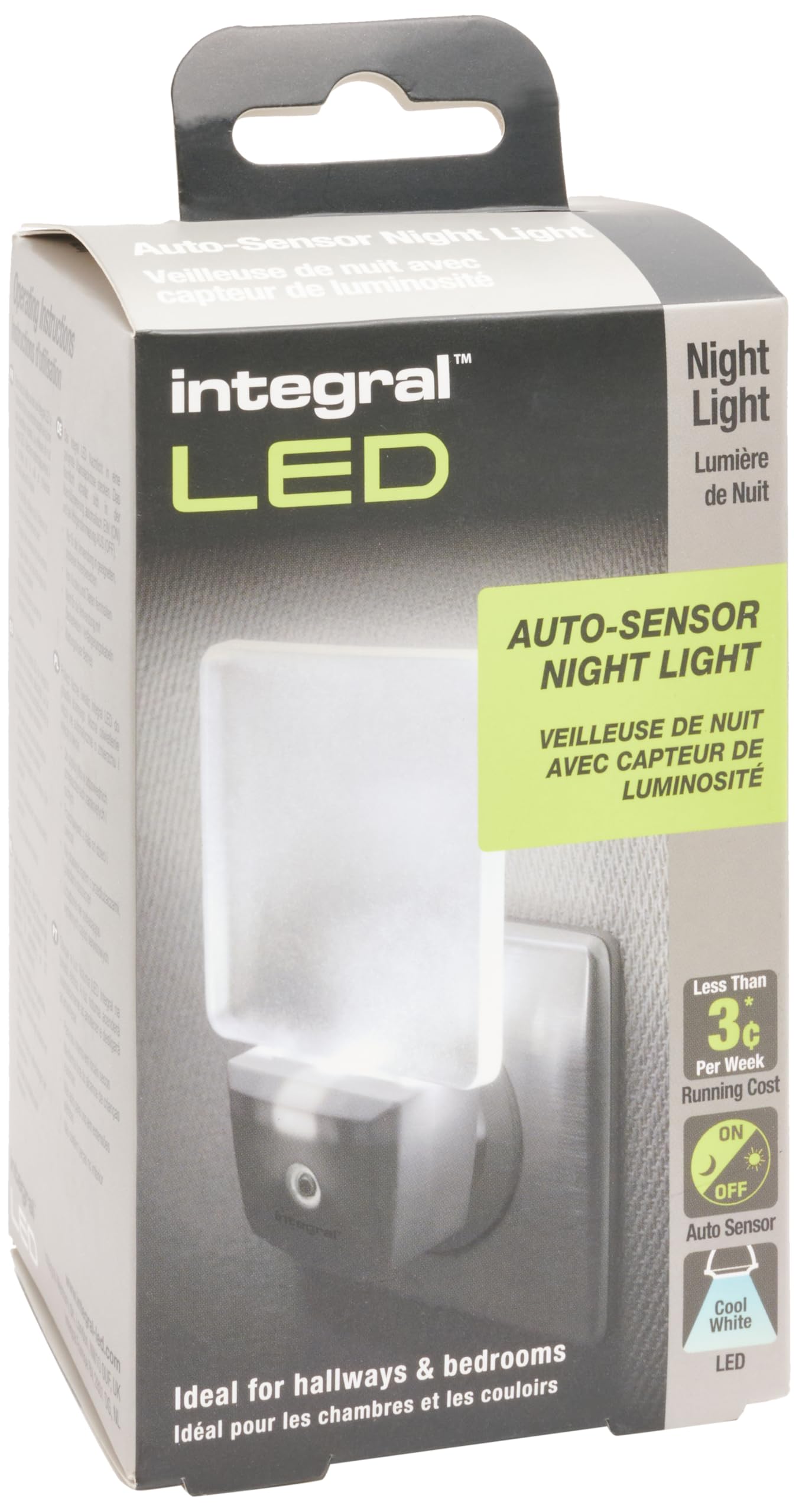 Veilleuse Murale LED Automatique Lot De 2 – Capteur Crépusculaire, Lumière Douce Couloir Chambre