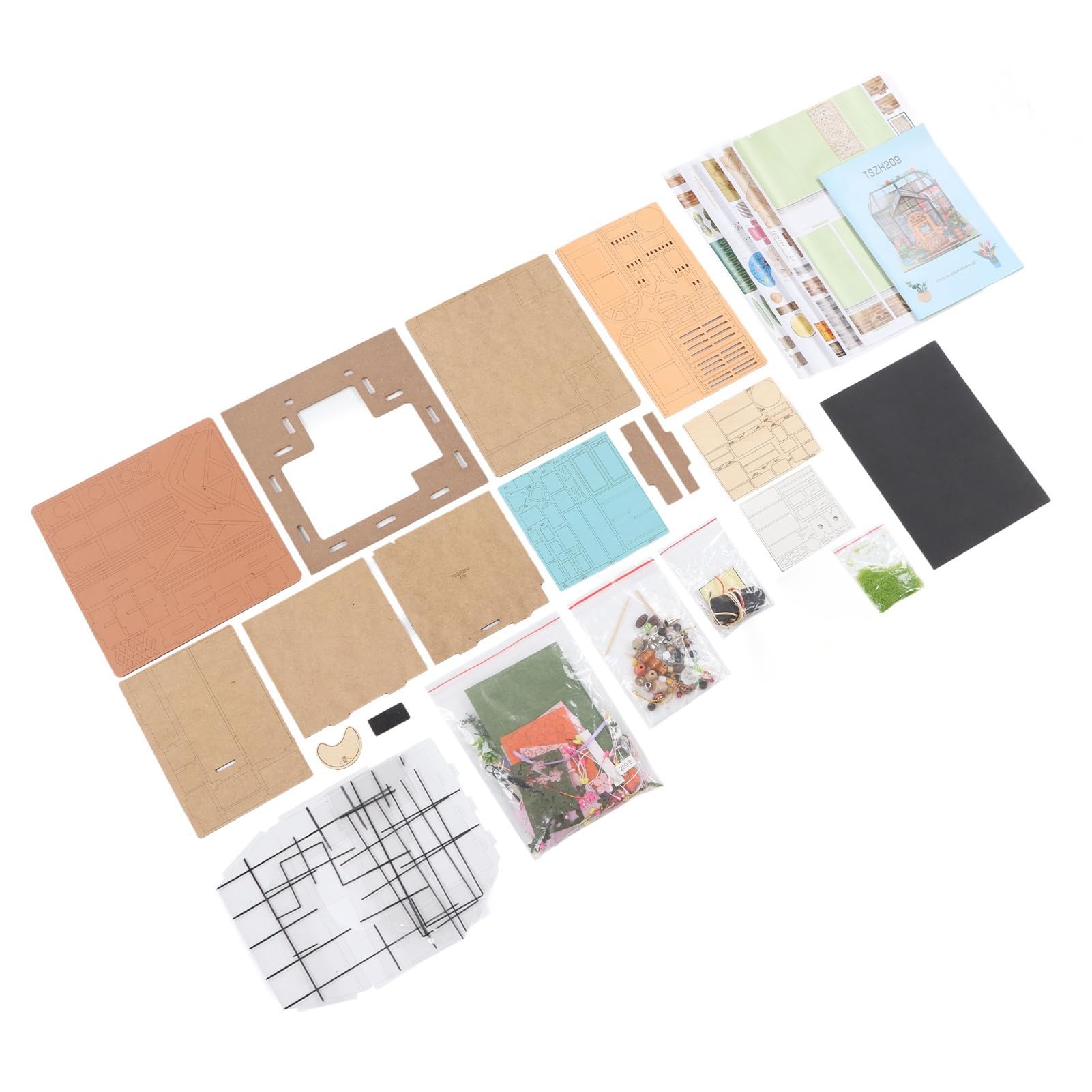 Kit de Casa de Muñecas en Miniatura DIY, Rompecabezas a Escala