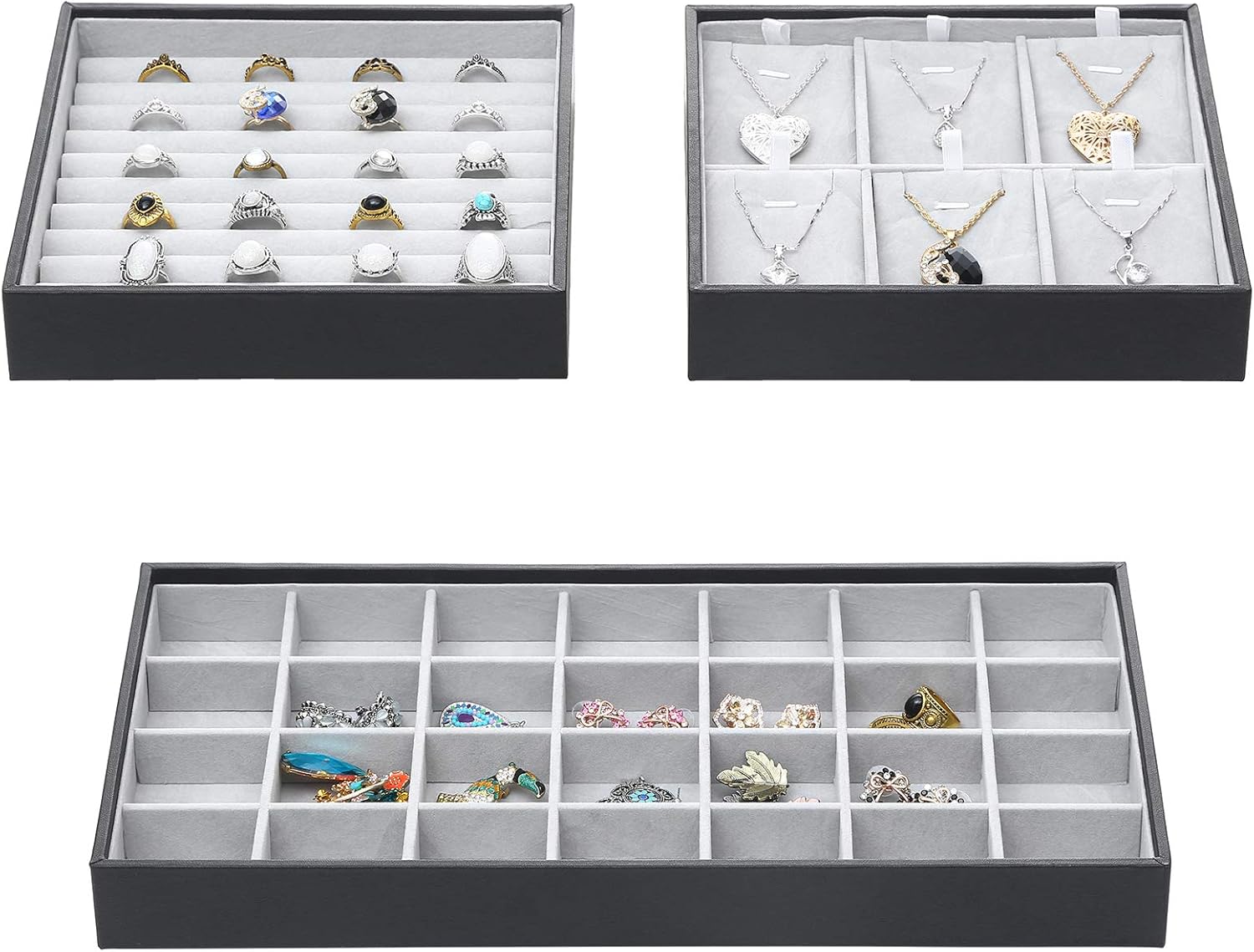 ORIGIA Magic Stackable Jewelry Trays Closet Dresser Drawer