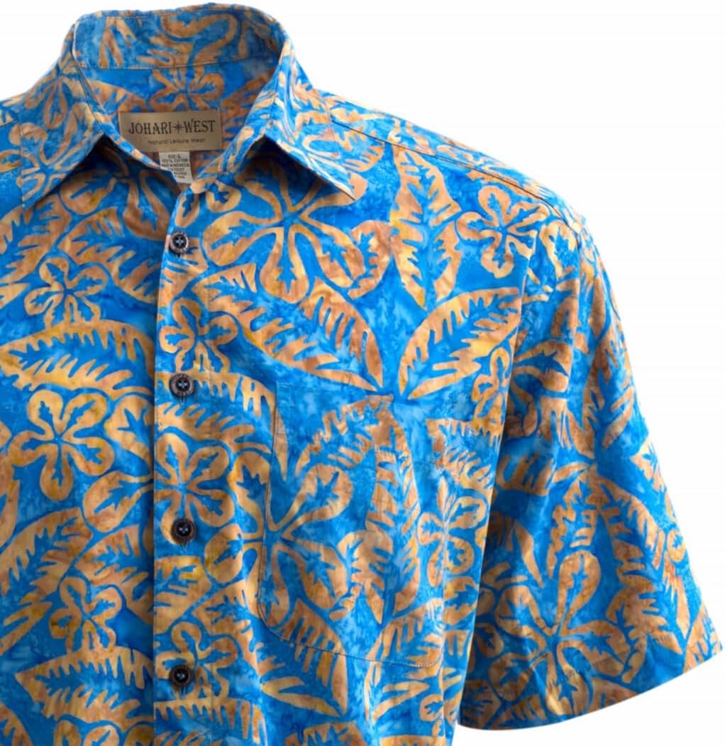 Hawaiian Shirt for Men Casual Button Down Short Sleeve Cotton Summer Batik Aloha Shirt - Image 5