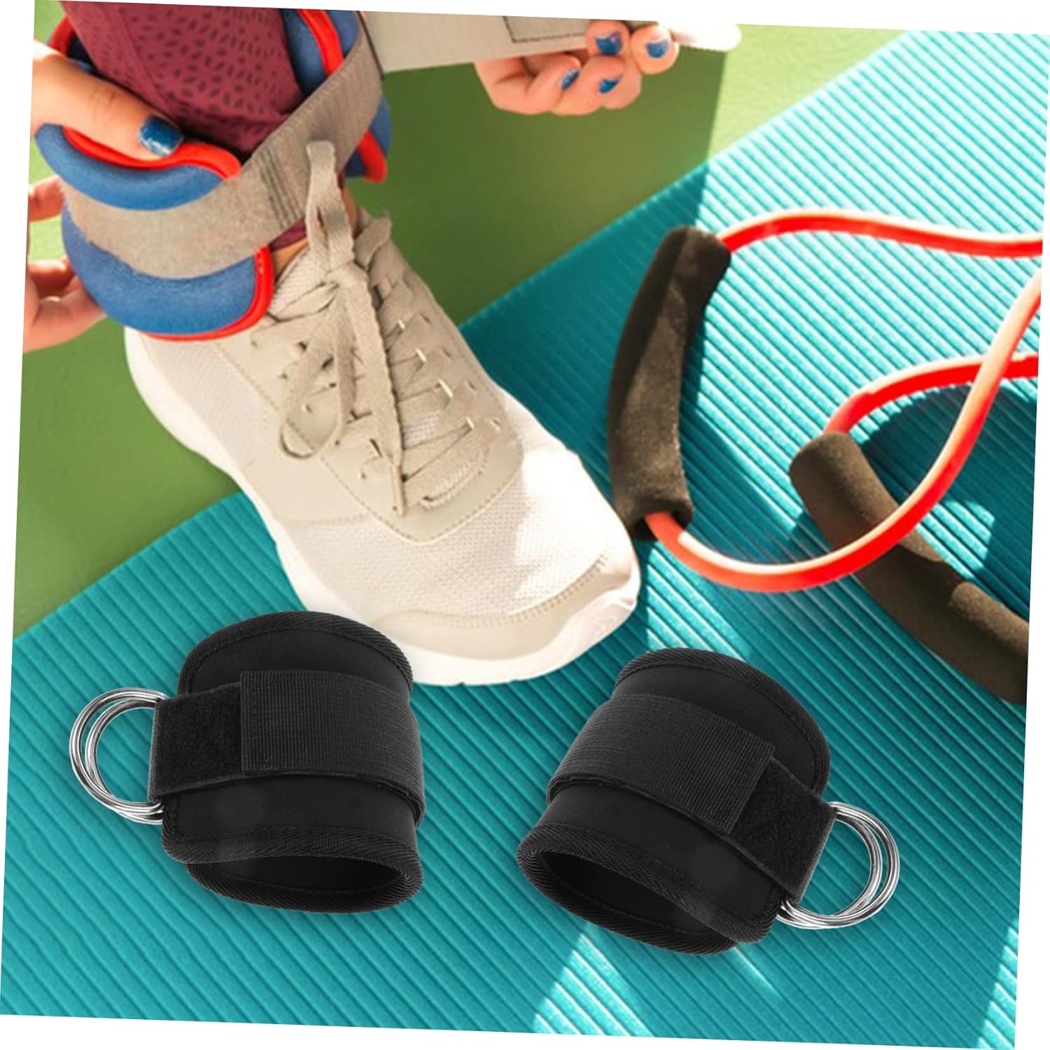10pcs Professional Ankle Strap for Cable Machine Glutes Workout Equipment Home Gym Accessory