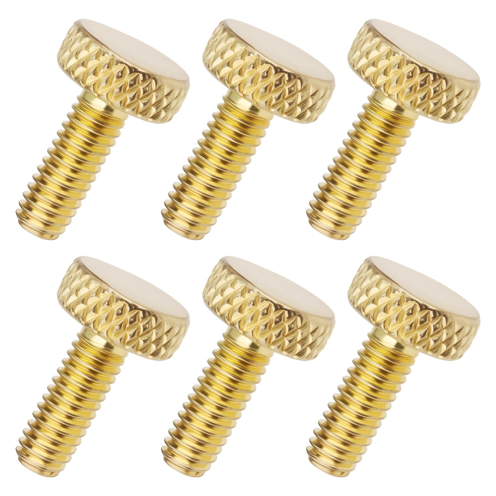 ECSiNG 6Pcs Bridge Fine Tuner Screws Compatible with Floyd Rose Electric Guitars (Gold)