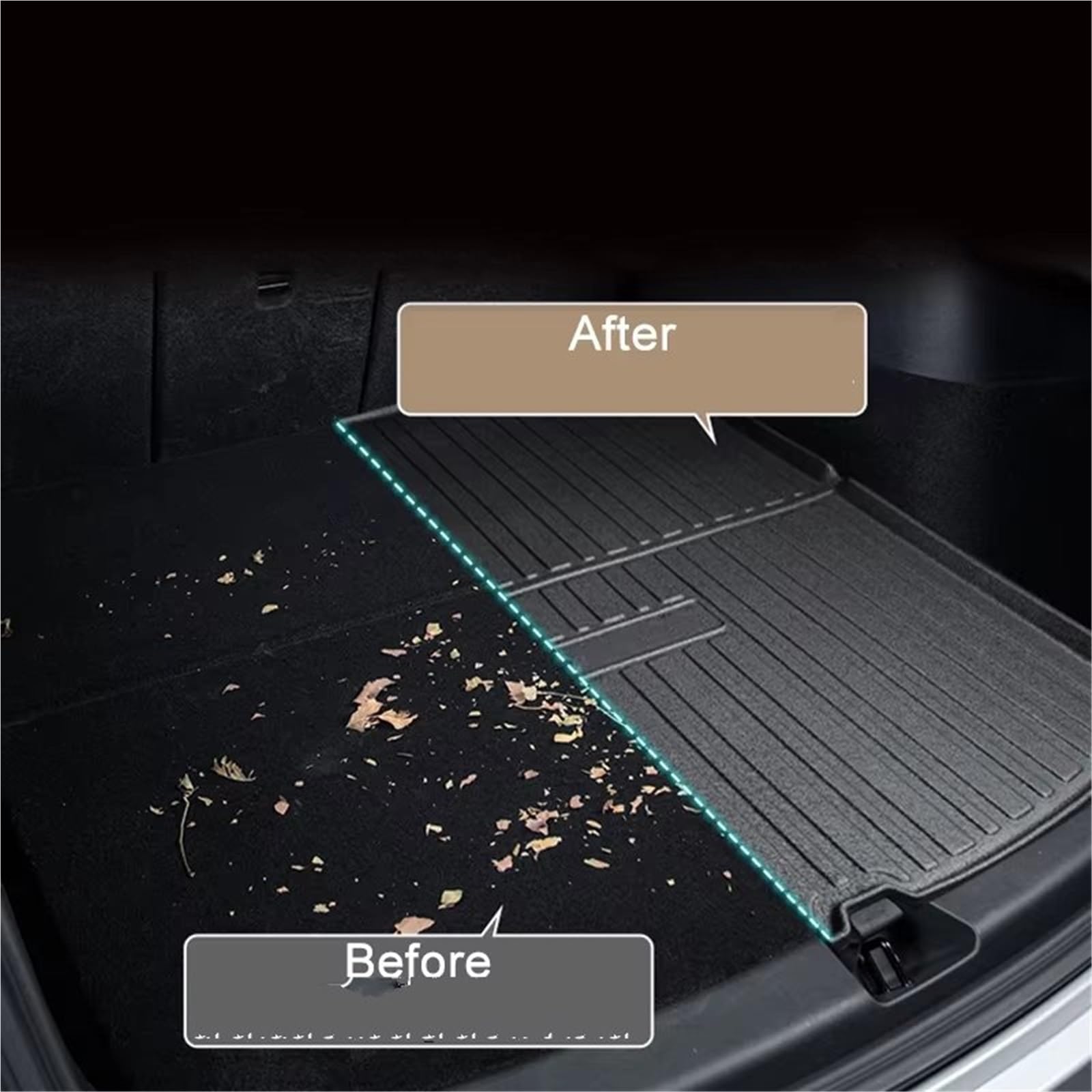 Alfombrillas maletero Compatible Con Para I5 G60 2024 2025 2026 1 Unidad Maletero Negro Antideslizante Resistente Suciedad TPE Recubrimiento Para Maletero Recambios Para Automóvil