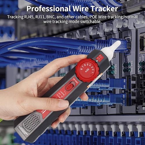 Miniatura 9 de NOYAFA-NF-858C multifunción Rj11 Rj45 cable coaxial probador con función VFL