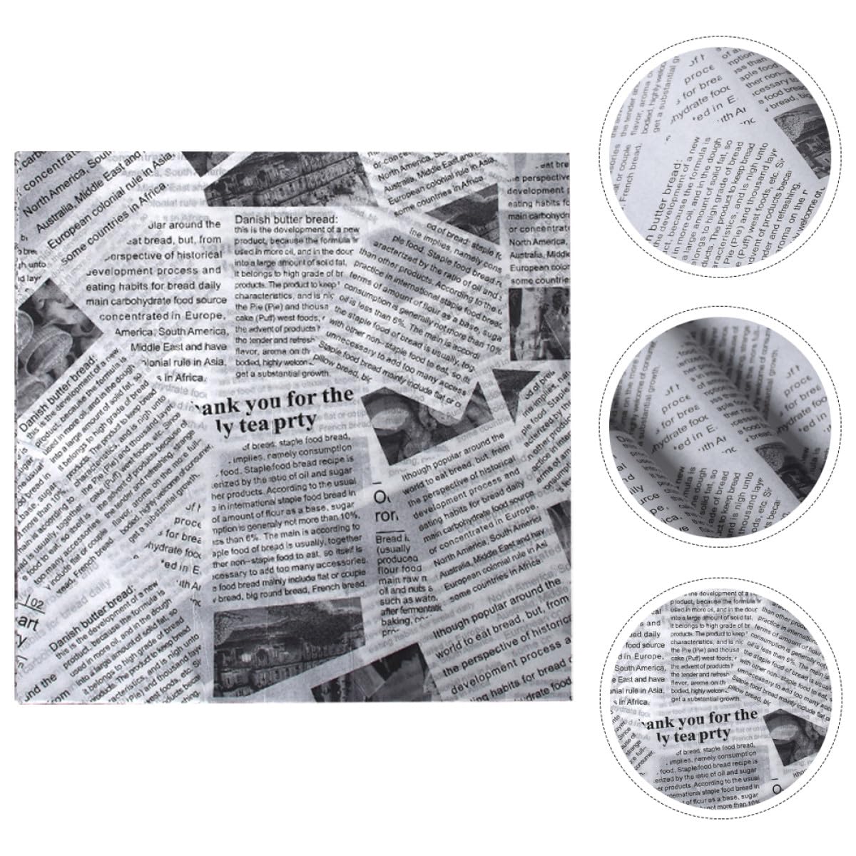 TOYANDONA Carta da Forno Antiaderente Resistente al Calore 25X25 CM Set 500 Fogli per Fritti Hamburger e Snack Carta Monouso per Cucina Domestica Bar e Ristoranti