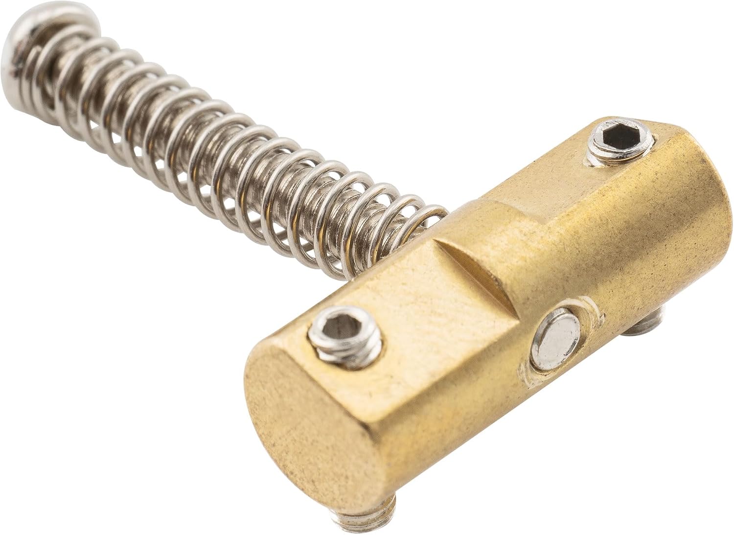 Wilkinson WTB 10.8mm Brass Compensated Telecaster Bridge Saddles 10.8mm Barrel-Style Bridge Saddles Set for Fender Vintage Tele Bridge Electric Guitar Replacement(Set of 3)