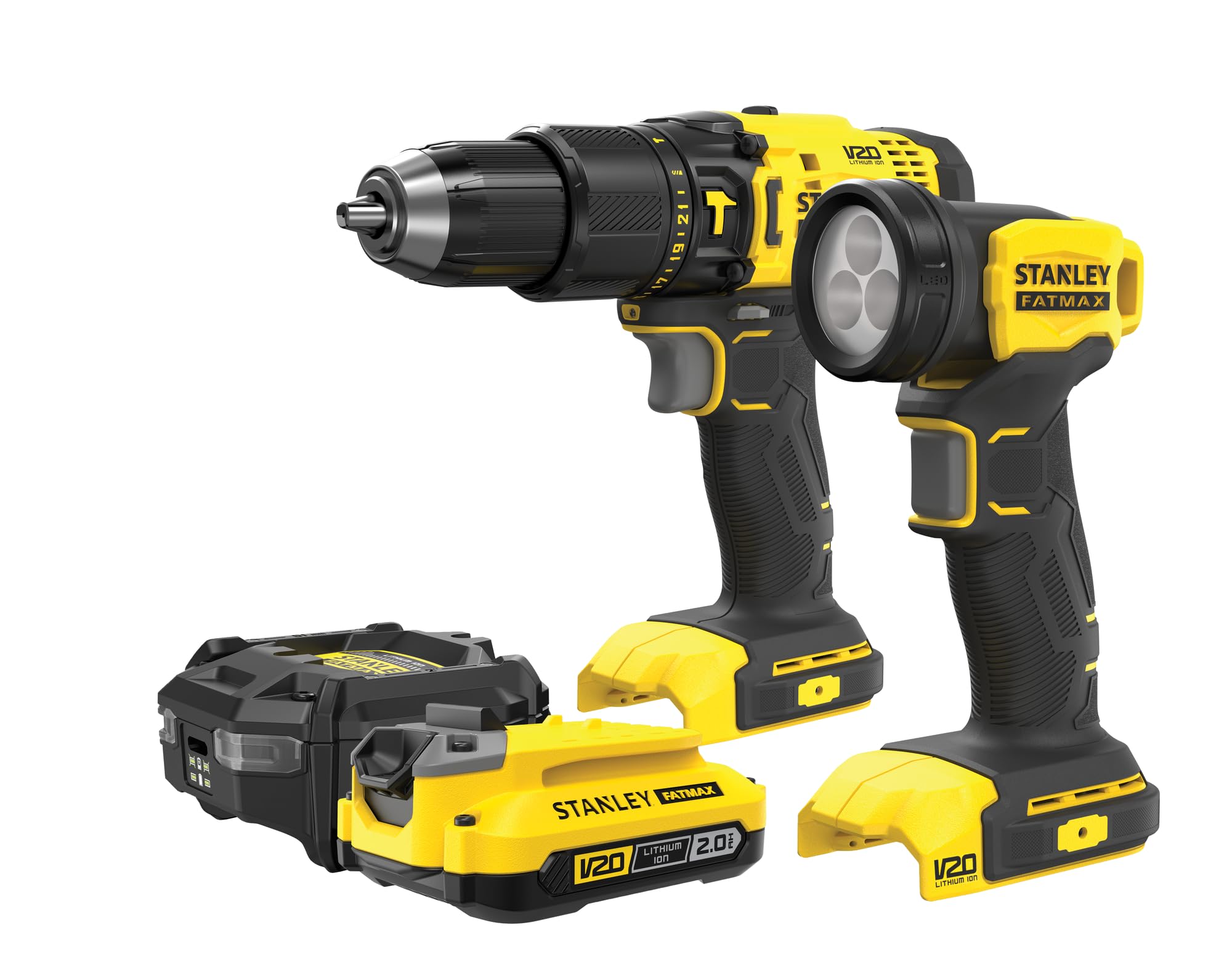 Stanley SFMCK210D1 Kit d'outils électriques avec vis STANLEY UD. V20 SFMCD711 50 Nm 1 x 2,0 Ah 1 x 2,0 Ah