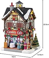 Vista 4 de Lemax Carolers Cafe, funciona con pilas (4.5V) #35024