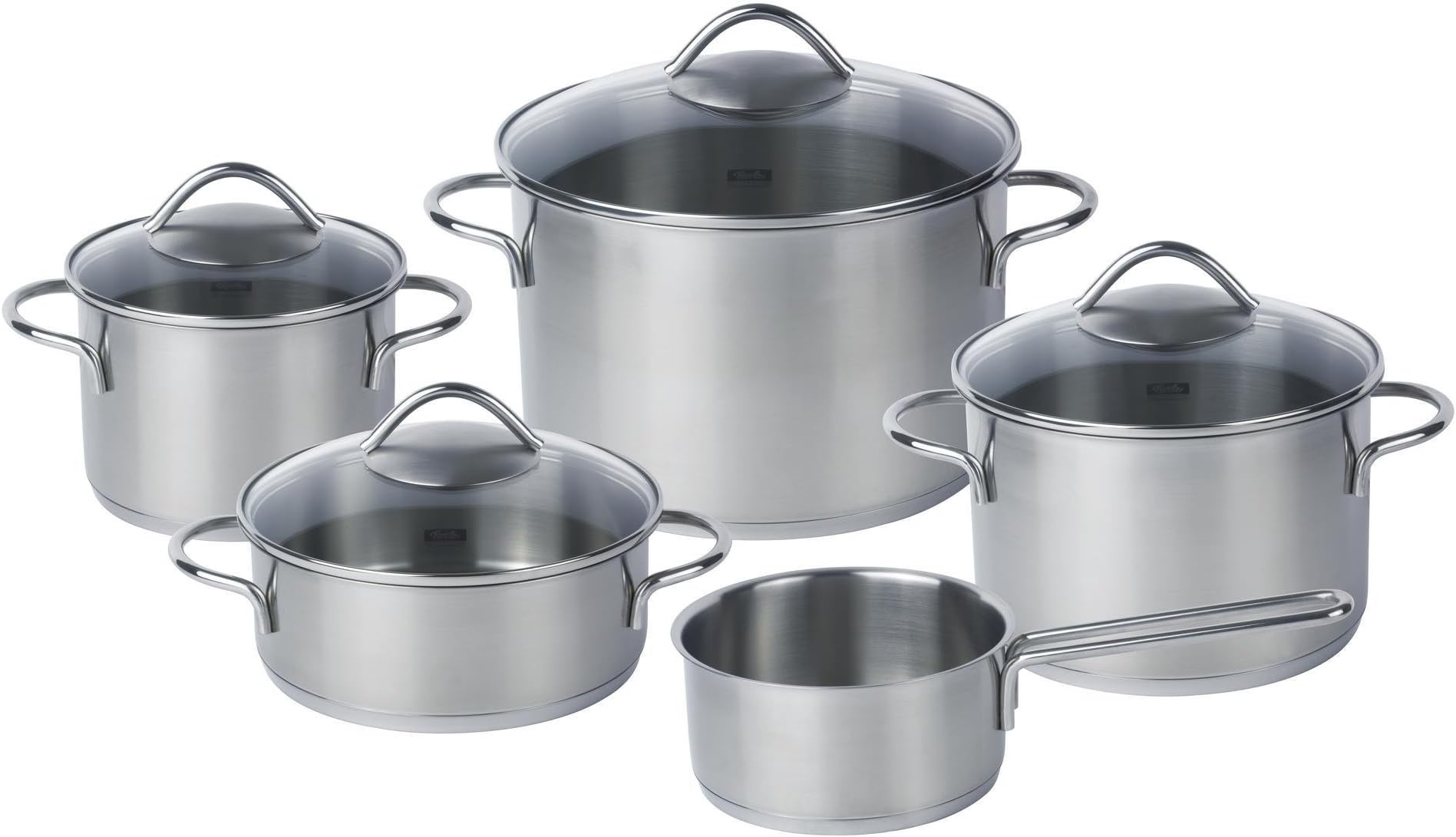 FisslerVienna (Induction) Set, Frying & Cooking Pot, Casserole, Stainless Steel, 5Pcs.