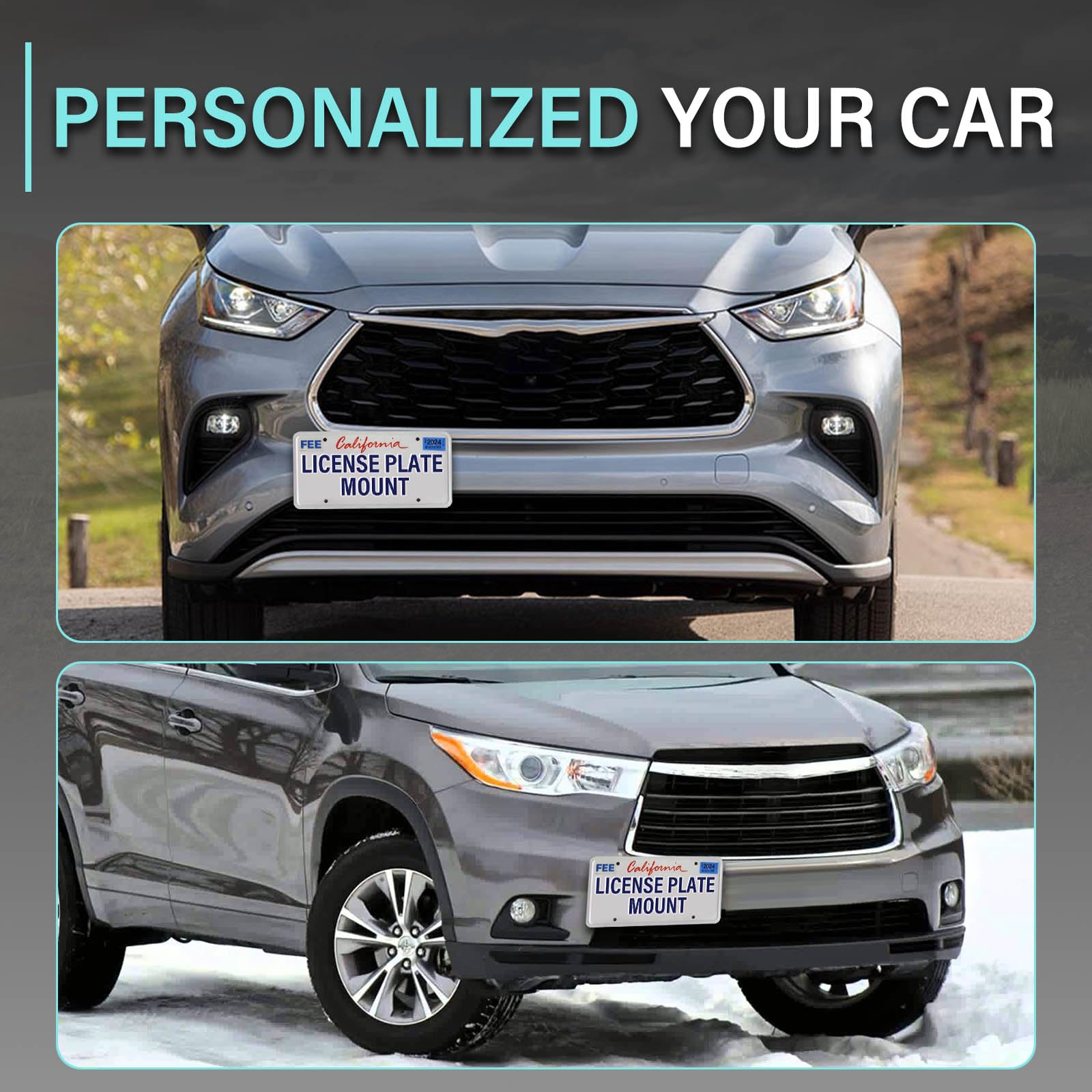 Licence Plate Holders Front Bumper License Plate Mount Compatible