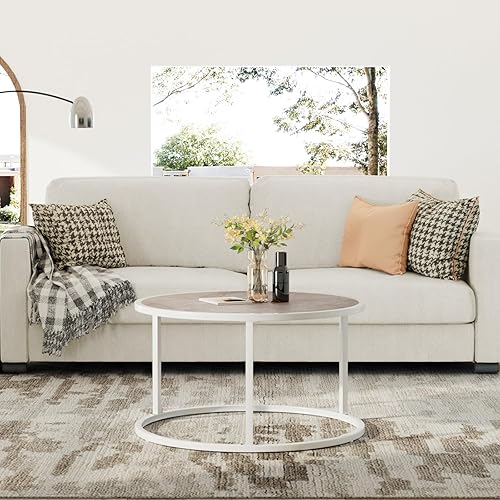 Miniatura 10 de SAYGOER Mesa de centro redonda de mármol negro