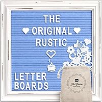 Vista 10 de Letrero de fieltro morado para el regreso a clases con marco blanco de madera rústica, letrero de tablero de letras de granja con soporte, mensaje