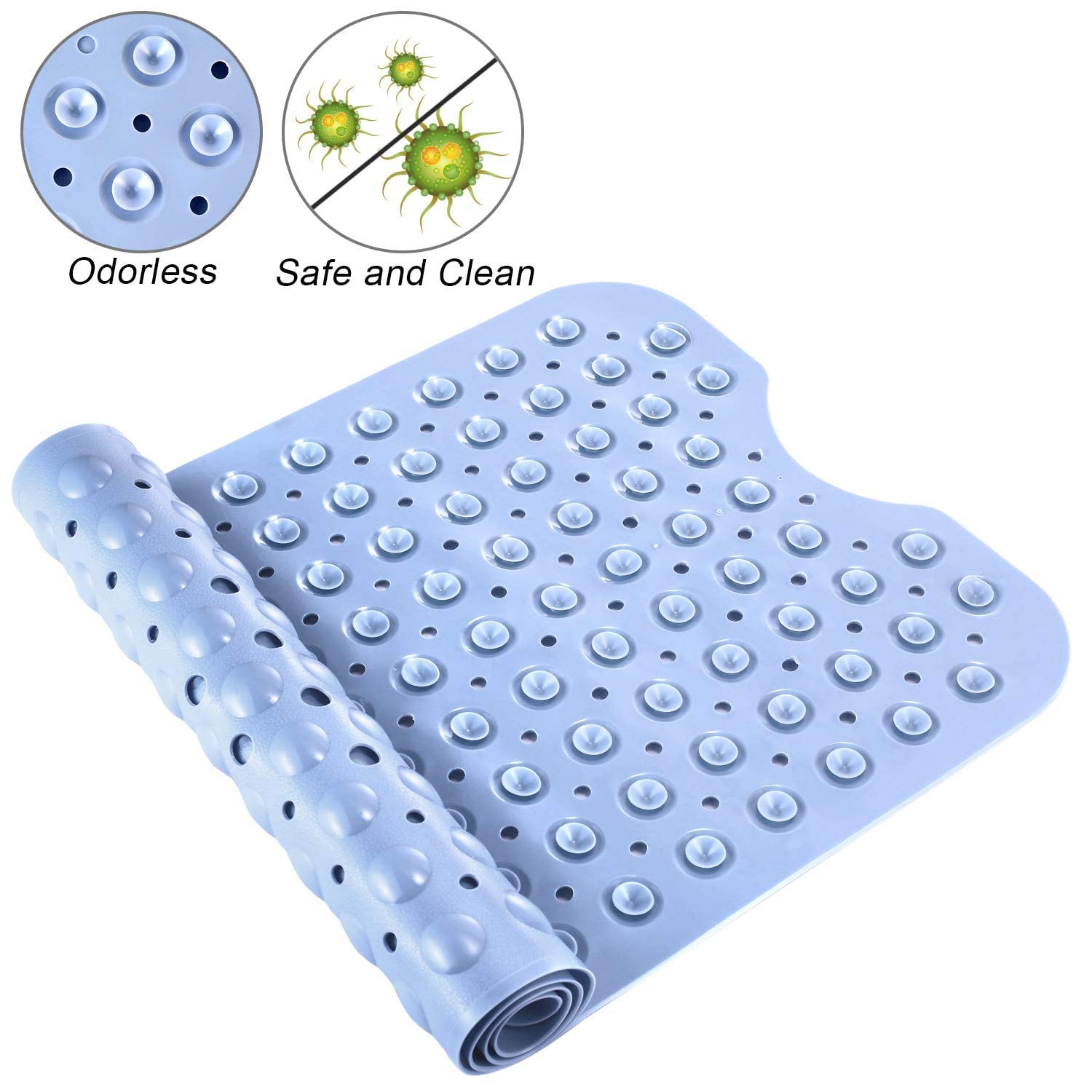 Cheet enterprise Bathroom Mat Big Size Experia Anti-Slip with Suction Cup Bath Mat, 100x40cm Big Size Shower Mat 2