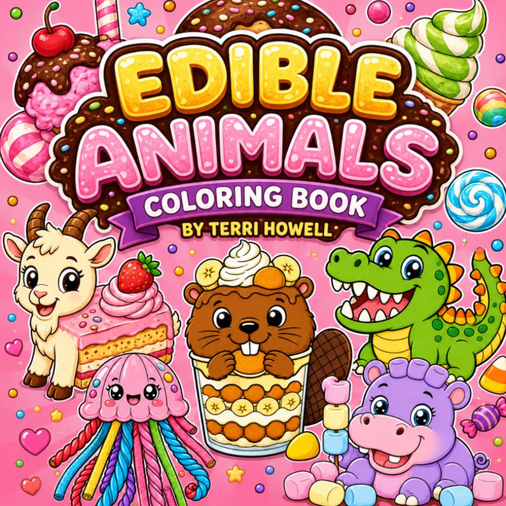 Edible Animals Coloring Book