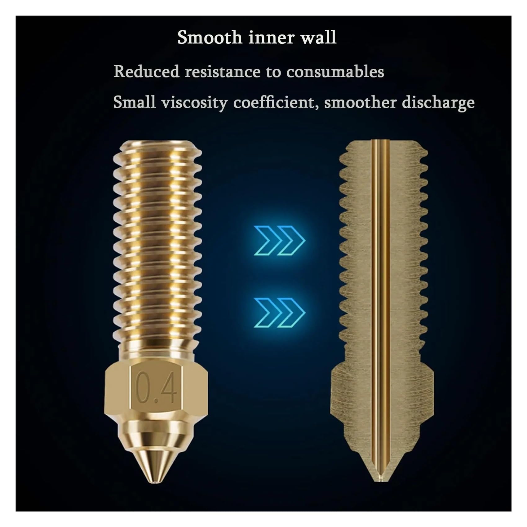Ugelli ottone,compatibile con Creality, K1 Max CR-M4 | 1 o 5 pezzi,ugelli in ottone,0.4mm,per filamento da 1.75mm,controllare il modello prima dell'acquisto(5pcs K1 Nozzle)
