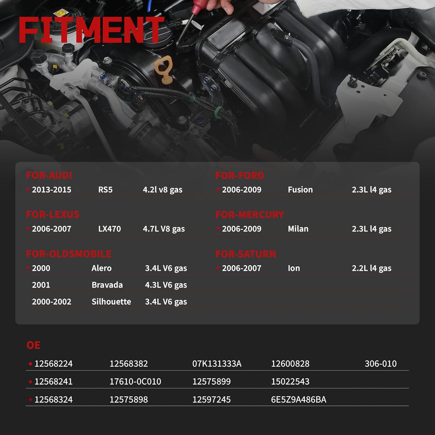 Secondary Air Injection Smog Pump For-Audi For-/Buick For-/Chevy For-/Ford For-/GMC For-/Lexus For-/Mercury For-/Pontiac For-/Toyota For-/VW For-/Workhorse OE//12568224,12568241,12568324