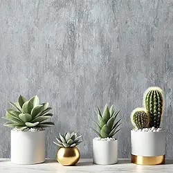 Papel De Parede Adesivo Industrial Cimento Queimado 5 M x 45 Cm (Cimento Queimado)