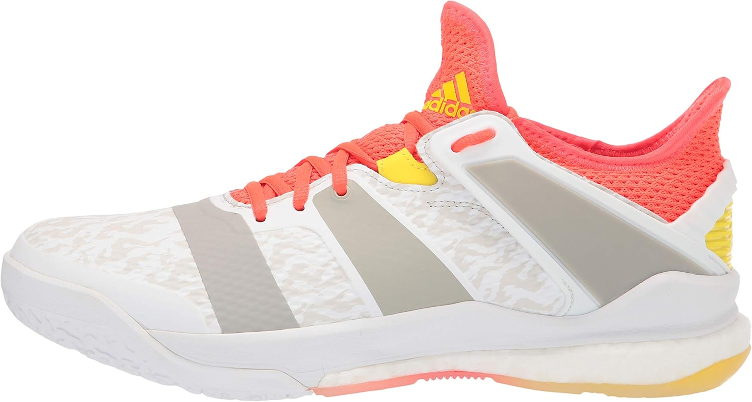 adidas Men's Stabil X White/Solar Red/Shock Yellow 9