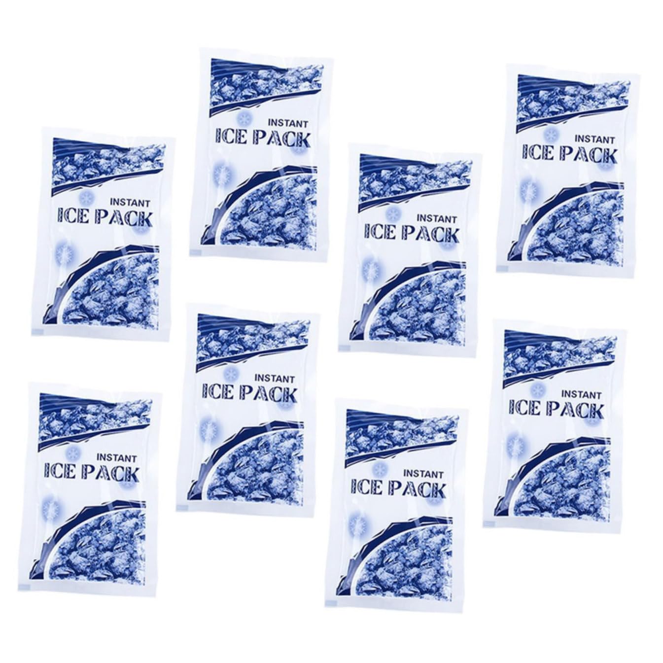 COLLBATH 8 Stück Einweg Eisbeutel Sofort Kühlpack Schnellkühlende Eisbeutel für Verletzungen Kniefreundlich für Erste Hilfe Draußen