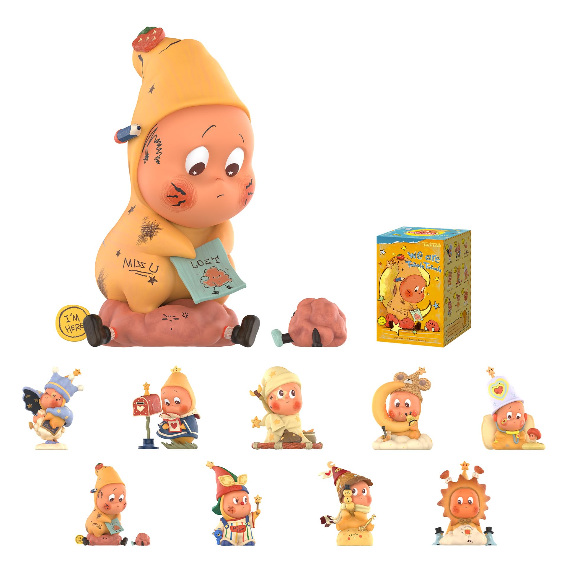 We are Twinkle Twinkle Series Figures, Twinkle Twinkle Blind Box Figures, Random Design Action Figures Collectible Toys Home Decorations, Holiday Birthday Gifts for boys and girls, Single Box