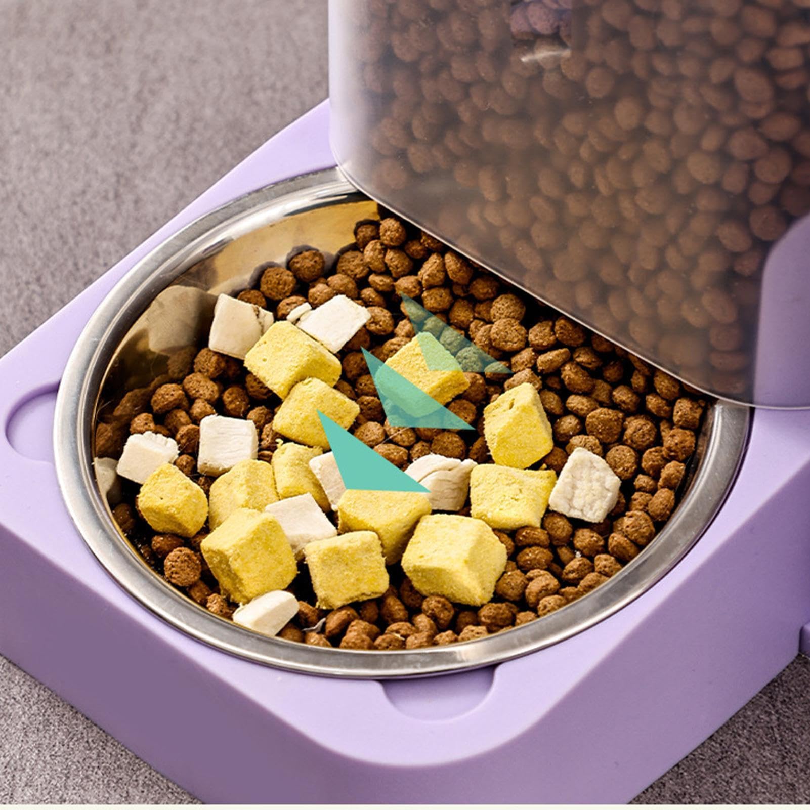 Mangeoire Automatique Chat Bol en Acier Inoxydable Grande Capacité pour